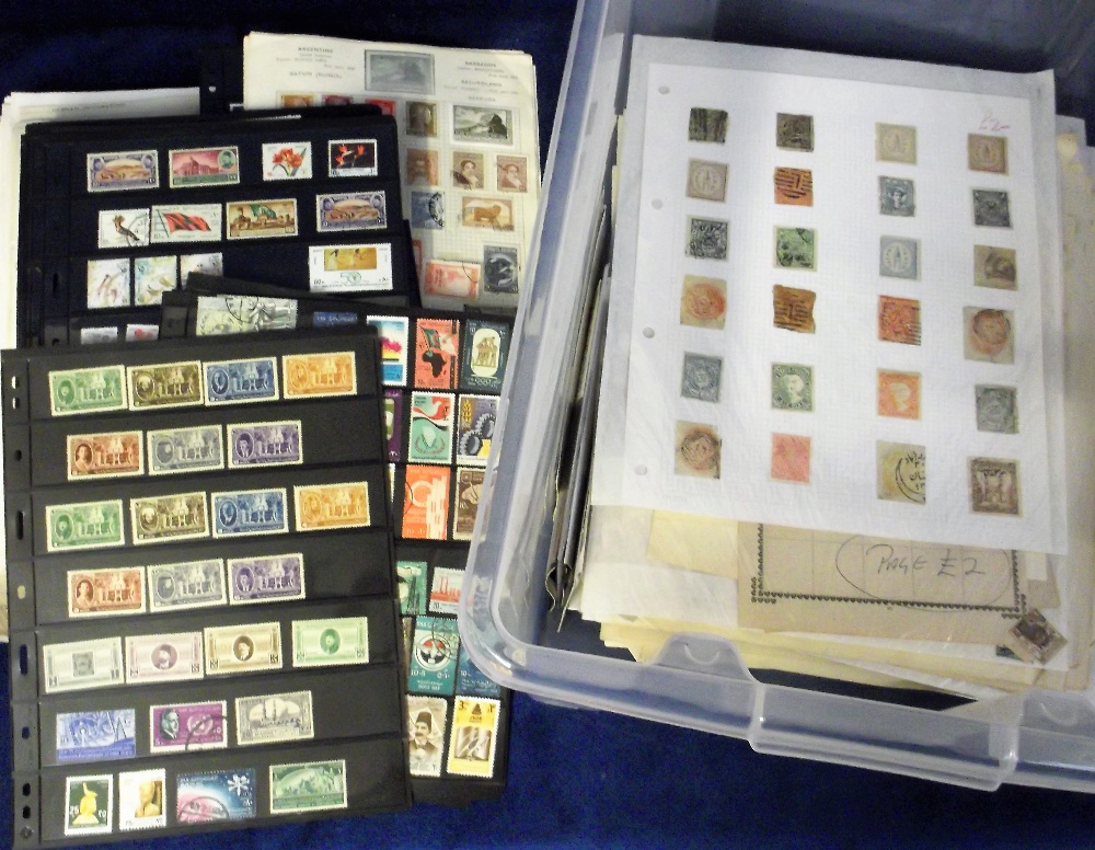 Stamps, collection of GB Commonwealth and foreign stamps in albums, on stock pages and on loose