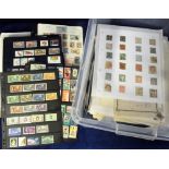 Stamps, collection of GB Commonwealth and foreign stamps in albums, on stock pages and on loose