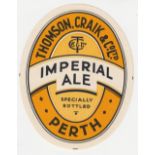 Beer label, Thomson, Craik & Co Ltd, Perth, vo, Imperial Ale, 98mm high (gd) (1)