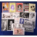 Postcards, a collection of 17 Theatre adverts, mostly for performances in Manchester inc. Queen