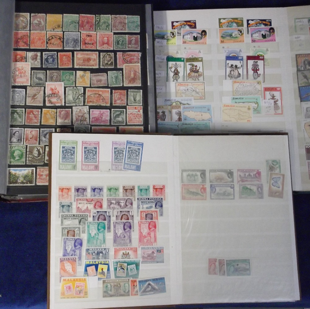 Stamps, Commonwealth collection in 3 stockbooks, mainly GV to QE2, definitive and commemorative