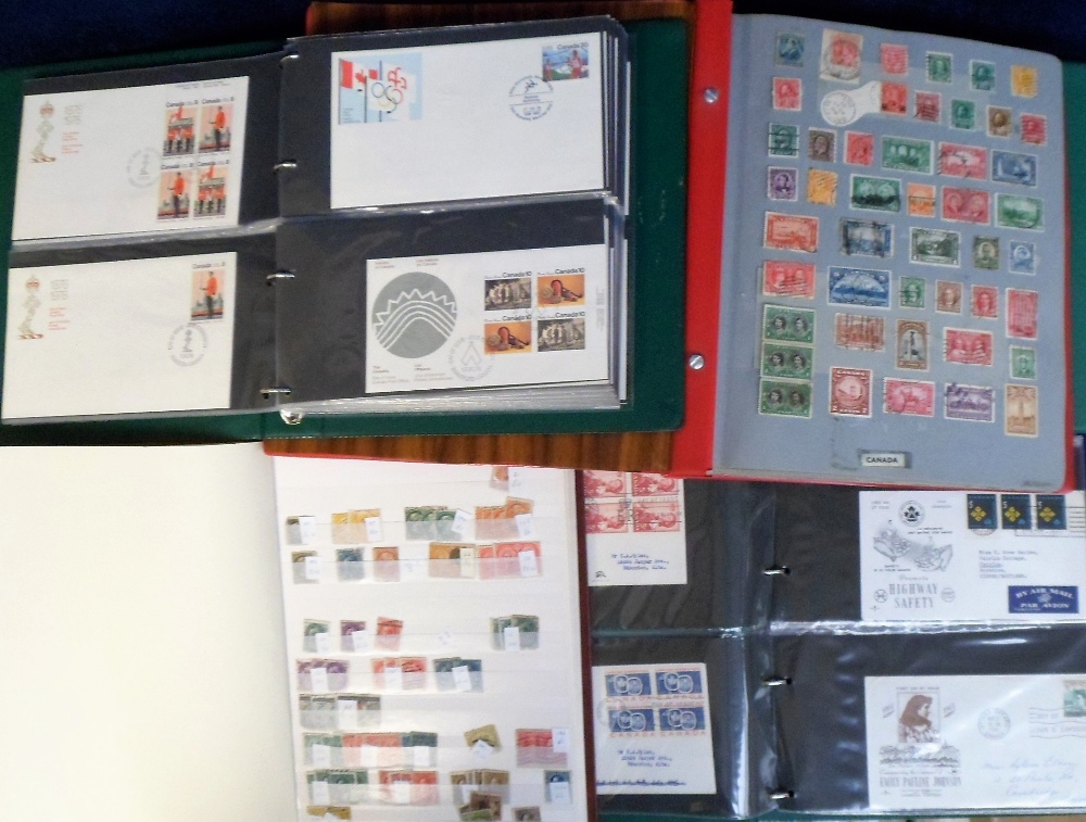 Stamps, Canada, a large collection of stamps and covers in various albums inc. 3 folders
