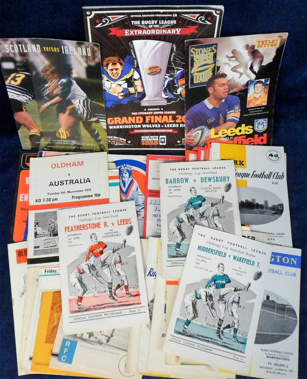 Rugby League, collection of 45+ programmes from 1960s onwards, inc. 1960s (31), noted Rochdale v