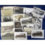 Postcards, a collection of 23 Motoring cards plus a few photo's, mostly close-up's of motor cars and
