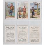 Cigarette cards, Gallaher, Boy Scouts (brown back, redrawn) (97/100, missing nos 13, 15 & 77) (3