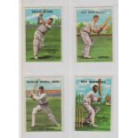 Trade cards, A&BC Gum, Cricketers, 1959, 'X' size (set, 48 cards) (mostly vg)