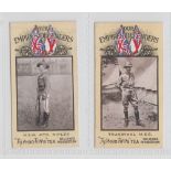 Trade cards, Typhoo, Our Empire's Defenders, two type cards, nos 21 & 23 (gd/vg) (2)