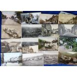 Postcards, a collection of approx 90 printed cards of Cornwall inc. street scenes, villages,