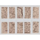 Cigarette cards, Edwards, Ringer & Bigg, War Map of the Western Front, Series 2 (set, 54 cards,