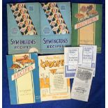 Advertising, four recipe booklets, 'Symington's Recipes' New Cookery Book, 48 pages with numerous