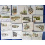 Postcards, a selection of approx 30 early court size cards, mostly of London, published by Pictorial