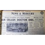 Newspapers, Balham & Tooting News & Mercury, two bound volumes for 1963 & 1964, appear complete,