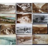 Postcards, Wales, a collection of approx 160 cards, RP's and printed, various locations inc.