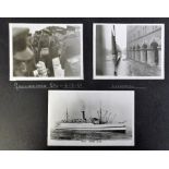 Photographs, 3 photograph albums containing b/w photos inc. shipping and ethnic etc. 1 containing