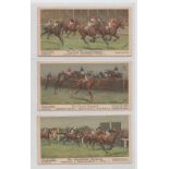 Cigarette cards, Horseracing, Boguslavsky, Big Events on the Turf, 'P' size (set, 12 cards) (gd/vg)