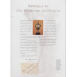 Cricket autograph, Don Bradman, large brochure 'The Bradman Collection' issued by the State