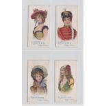 Cigarette cards, Edwards, Ringer & Bigg, Beauties CERF, 4 cards, ref H57, pictures nos 1, 6, 7 &