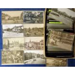 Postcards, Topographical, RP's and printed, various locations, London, Norfolk, Northants, Notts,