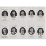 Cigarette cards, Taddy, Prominent Footballers (no footnote), 10 cards, Bolton (1), Chelsea (1),