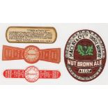 Beer labels, Maclay & Co Ltd, Thistle Brewery, Alloa, vo and stoppers, a mixed selection (gd) (4)