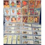 Trade cards, a small collection of part sets inc. A&BC Gum, Space Cards (27), Footballers (Orange