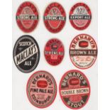 Beer labels, Bernard's, Edinburgh , vo's (4) , Strong Ale, Brown Ale, Double Brown & Fine Pale Ale &