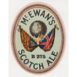 Beer label, McEwan's, Edinburgh, vo, Scotch Ale, B275 (gd) (1)