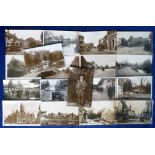 Postcards, Wiltshire, a collection of 40+ RP's, mostly street scenes and villages inc. Sharcott,