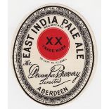 Beer label, Devanha Brewery Ltd, Aberdeen, East India Pale Ale, vo, 82mm high (gd) (1)