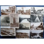 Postcards, Norfolk, (120+) & Suffolk (60+), RP's & printed Inc. street scenes, towns and villages