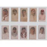 Cigarette cards, Wills, Cricketers 1896, (14 cards) and Cricketers 1901 (22 cards inc. 2 duplicates)