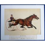 Cigarette card, USA, Kinney, Great American Trotters, premium issue in exchange for coupons, type '