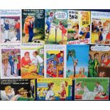 Postcards, Comic selection of approx 130 cards, various ages, inc. some Bamforth's, artists inc.