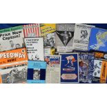 Sport, a mixed selection of programmes, handbooks, magazines, booklets etc, 1950's onwards, inc. Ice