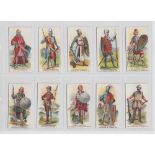Cigarette cards, Cope's, British Warriors (48/50, missing nos 22 & 25), mostly black backs (one card