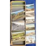 Postcards, a large collection of 900+ mixed age Devon topographical cards, arranged by town, Inc.