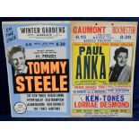 Theatre advertising, two 1958 advertising display cards, one from the Gaumont, Rochester advertising