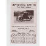 Postcard, Lancashire, Advertising, RP for Crawford's Ltd Motor Body Builders showing vintage Motor