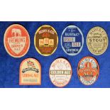 Beer labels, Praed's Pride Strong Ale, beehive shape, four Burt & Co vo labels for Golden Ale,