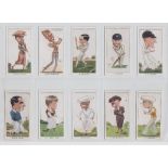 Cigarette cards, Churchman's, Men of the Moment in Sport (set, 50 cards) inc. Bobby Jones (vg),