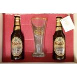 Breweriana, Carlsberg Princess of Wales Special Brew, presentation box set consisting of glass & two