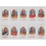 Cigarette cards, Taddy, V.C. Heroes - Boer War (61-80) (set, 20 cards) (one with small ink number to