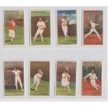 Cigarette cards, Gallaher, Lawn Tennis Celebrities (set, 50 cards) (vg)