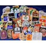 Beer labels, a good mixed selection of 105 UK label's, various brewer's and shapes, inc. J Nimmo &