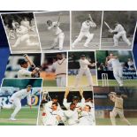 Press photographs, Cricket, a collection of 150+, 8x10 and slightly smaller photos, colour and b/