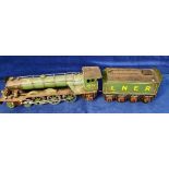 Toys, Model Railways, collectors model of Flying Scotsman with tender. Approx size when coupled