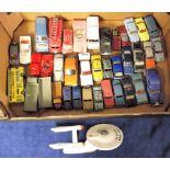 Playworn Dinky Toys, including 40j Austin Somerset, 150 Rolls-Royce Silver Wraith, 955 Fire