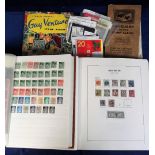 Stamps, collection of mostly GB stamps mint and used inc. Davo album of mostly used stamps QV