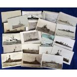 Postcards, Shipping, a Naval Shipping collection of approx 38 cards mainly RP's, inc. HMS Repulse,