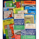 Football programmes, a collection of 70+ Cup Final programmes inc. FAC, noted 1957, 1960, 1962,
